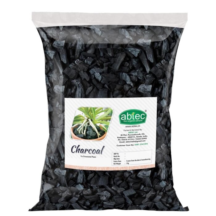 Charcoal for Terrariums Succulents Cactus Orchid & Ornamental Plants Lush Vegetables & Flowers Garden, Abtec, the organic people (1 Kg) - Image 1