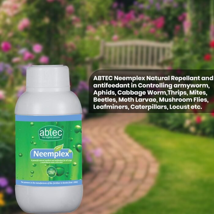 ABTEC Neemplex Natural Repellant and antifeedant in Controlling armyworm, Aphids, Cabbage Worm,Thrips, Mites, Beetles, Moth Larvae, Mushroom Flies, Leafminers, Caterpillars, Locust etc. - Image 2