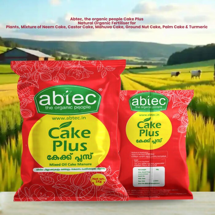 ABTEC, the organic people Cake Plus Natural Organic Fertiliser for Plants, Mixture of Neem Cake, Castor Cake, Mahuva Cake, Ground Nut Cake, Palm Cake & Turmeric - Image 2