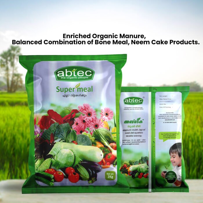 Super Meal - Enriched Organic Manure, Balanced Combination of Bone Meal, Neem Cake Products, abtec, the organic people - Image 3