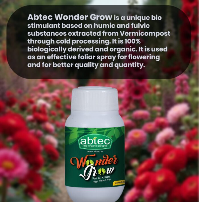 Wonder Grow - Concentration Of A Blend Of Humic Acid (Potassium Humate), Fulvic Acid, Amino Acids, Seaweed And Plant Extract, Vitamins, Natural Minerals And Microbial Metabolites, Abtec Organic People - Image 2