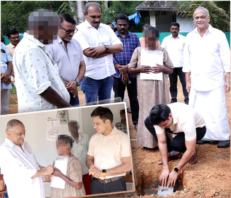 District Collector Shri. Chetan Kumar Meena IAS, Lays First Stone for New Home for the Needy.