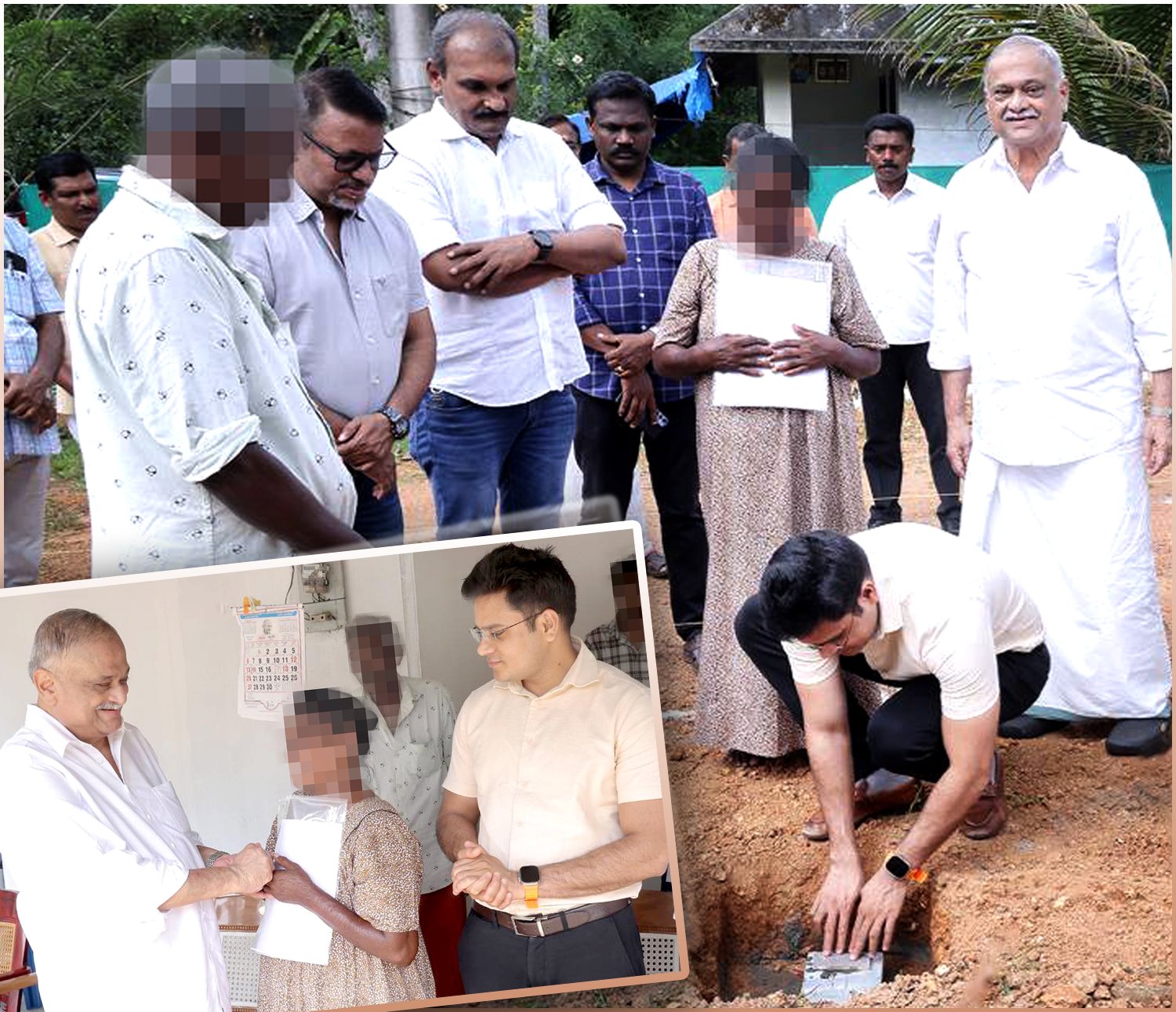 District Collector Shri. Chetan Kumar Meena IAS, Lays First Stone for New Home for the Needy.